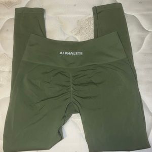 Alphalete Amplify Leggings in Dusty Green